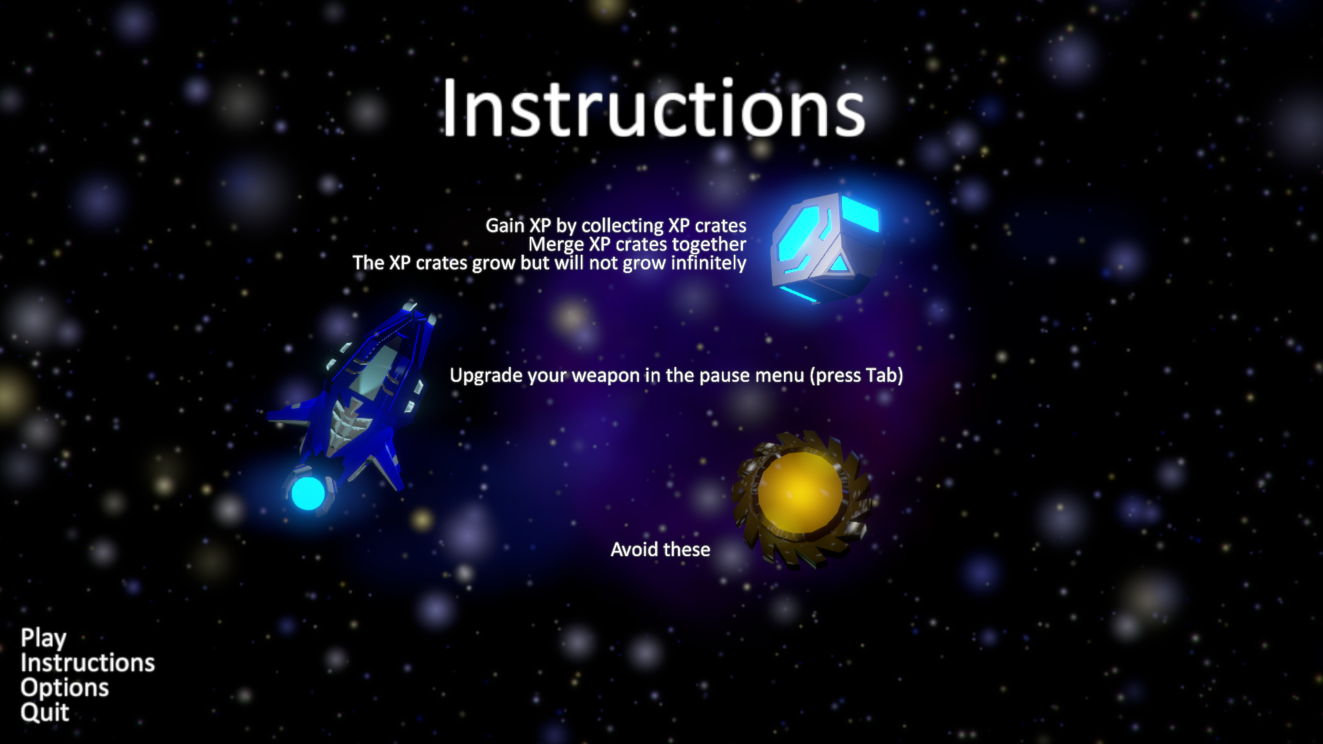 Instructions Menu